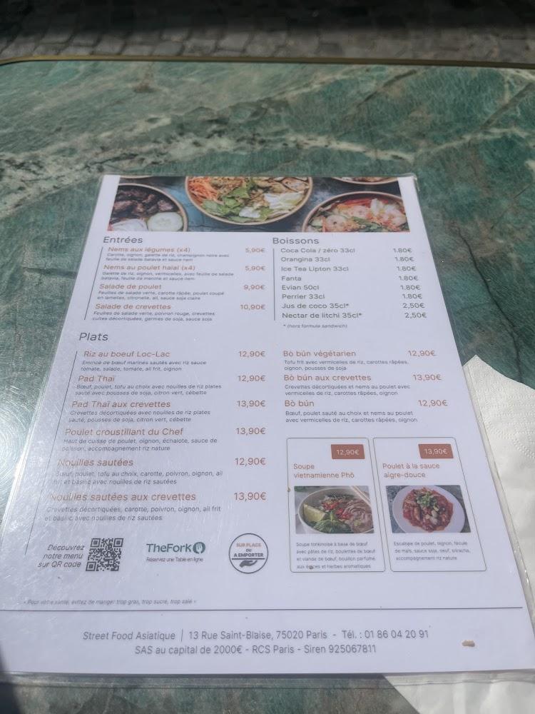 Street Food Asiatique Paris - Menu Image 2